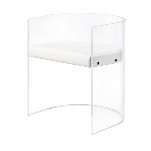 Clear Acrylic Accent Chair