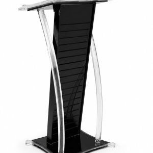 Black & Clear Acrylic Podium