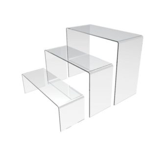 3 Acrylic Display Risers Set