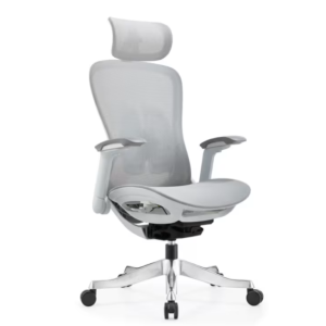 Light grey ergonomic office chair